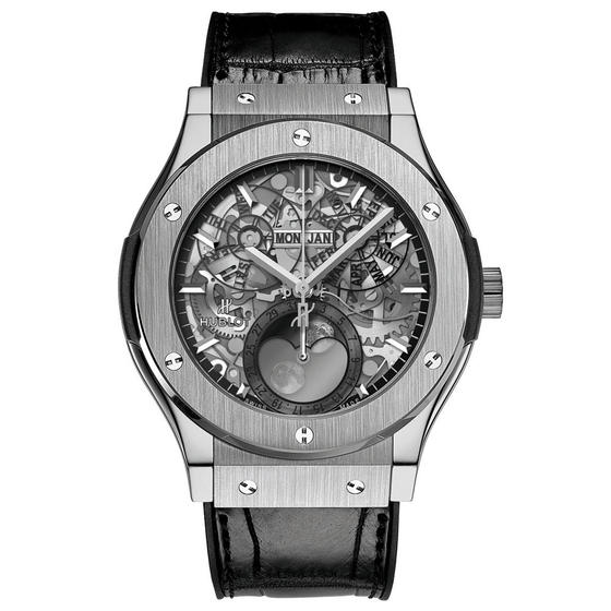 Swiss Luxury Replica Hublot CLASSIC FUSION AEROFUSION MOONPHASE TITANIUM 517.NX.0170.LR Watch